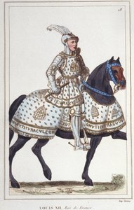 Lodewijk XII (1462 -1515), Koning van Frankrijk gravure uit 1830 door Unknown artist