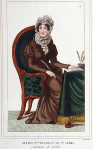 Madame de Genlis - Portret van Stéphanie Félicité van de Crest van Saint-Aubin (Saint Aubin)