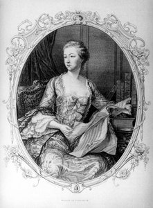 Madame de Pompadour, Jeanne Antoinette Poisson (1721-1764) (Markiezin van Pompadour)