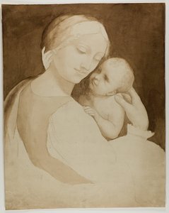 Madonna met kind (recto), en fragment van vrouwentorso (verso)