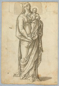 Madonna en kind door Unknown artist