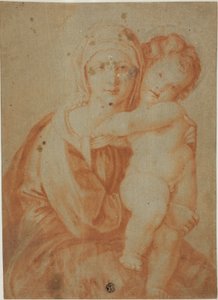 Madonna en Kind door Unknown artist