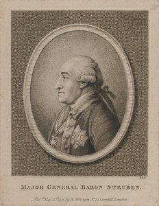 Generaal-majoor Baron Steuben (ets) door Unknown artist