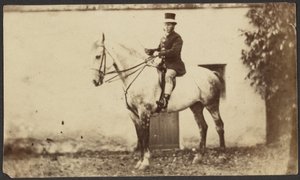 [Man te paard]. door Unknown artist