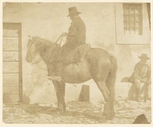 [Man te paard] door Unknown artist