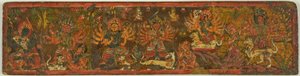 Manuscriptomslag van de Verheerlijking van de Grote Godin (Devimahatmya) door Unknown artist