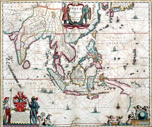Kaart van Azië uit de Blaeu Atlas