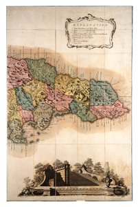 Kaart van Jamaica door Unknown artist
