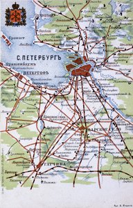 Kaart van Sint-Petersburg
