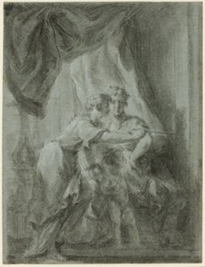 Mars, Venus en Cupido door Unknown artist