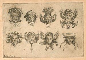 Mascarons door Unknown artist