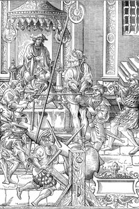 Middeleeuwse martelscène: de estrapade