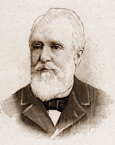 Leden van de Académie Française in 1895: portret van Paul Armand Challemel Lacour (Paul-Armand Challemel-Lacour) (1827-1896), politicus, diplomaat en historicus van de Franse filosofie.