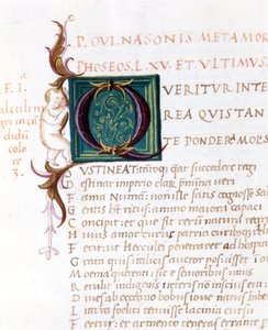 Metamorfosen van Ovidius. 15e eeuws manuscript. Comunale bibliotheek van Rimini door Unknown artist