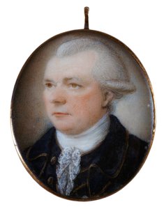 Miniatuurportret van Kapitein John Coxon door Unknown artist