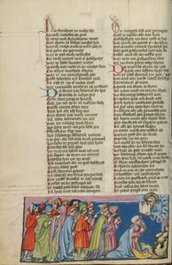 Mozes en de Zeventig Oudsten voor God door Unknown artist
