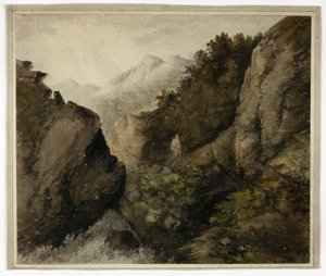 Berglandschap door Unknown artist