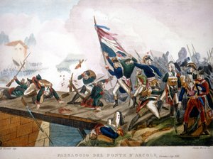 Napoleon Bonaparte bij de Pont d