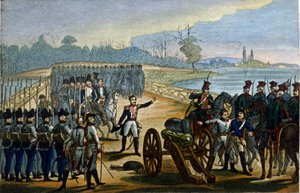 Napoleontische oorlog. Wenen: De verovering van de bruggen van de Donau op 13/11/1805
