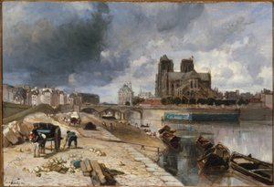 Notre-Dame gezien vanaf de Quai de la Tournelle