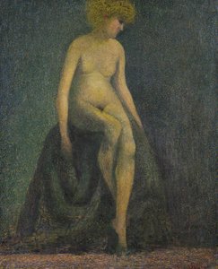 Naakt met blond haar, vervalsing in de stijl van Georges Seurat