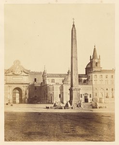 [Obelisk op Piazza del Popolo]. door Unknown artist