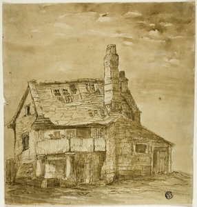 Oude boerderij door Unknown artist