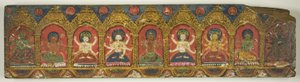 Een van een paar Magische Charms (Dharani) Manuscript Covers