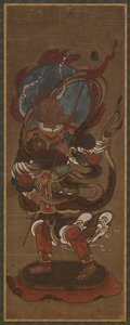 Een van de twaalf deva: Fu-ten (Vayu)