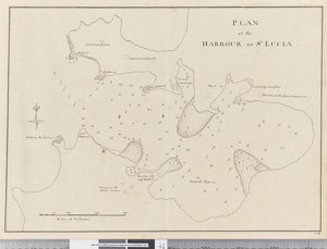 Pagina 37c Plan van de haven van St. Lucia door Unknown artist