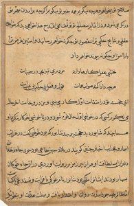 Pagina uit Verhalen van een Papegaai (Tuti-nama): tekstpagina door Unknown artist