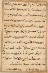 Pagina uit Verhalen van een Papegaai (Tuti-nama): tekstpagina door Unknown artist