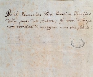 Pagina met opdracht, uit de partituur van Alceste, opera van C. W. Gluck