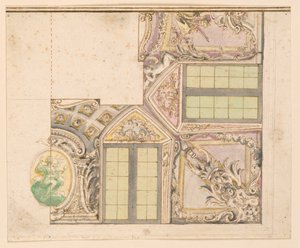 Geschilderd plafond van een kapel