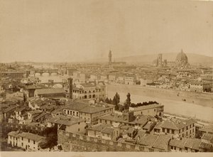 [Panoramisch uitzicht op Florence]. door Unknown artist