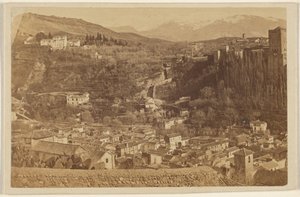 [Panoramisch uitzicht rondom het Alhambra]. door Unknown artist