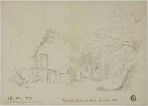 Deel van het oude landhuis, Toybridge door Unknown artist
