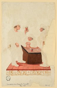 Boeren in een Cabaret door Unknown artist