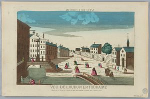 Kijkdoos, Veu de Londun en Touraine door Unknown artist