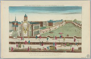 Kijkdoos, Veue et Perspective de la Samaritaine de Paris, No. 62 door Unknown artist