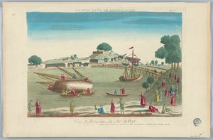 Kijkdoos, Vue de Bayonne de Côté du Port, No. 3