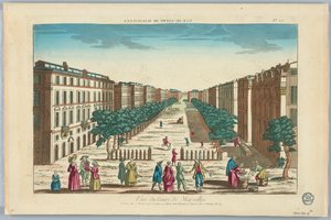 Kijkdoos, Vue du Cours de Marseilles, No. 25 door Unknown artist