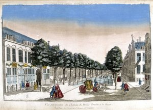 Perspectief van Den Haag: de kanalen en het kasteel van Prins Gracht - Optisch door Unknown artist