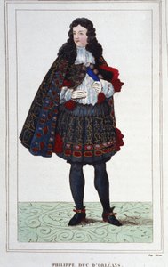 Filips II, Hertog van Orléans, Chartres, Valois, Nemours en Montpensier (1674-1723). Regent van Frankrijk van 1715 tot 1723. Gravure uit 1830. door Unknown artist