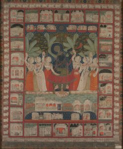 Pichvai van Shri Nathji door Unknown artist
