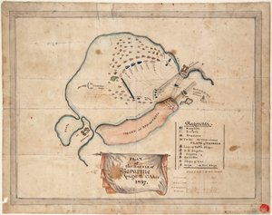 Plan van de Slag bij Navarino, 21 oktober 1827 door Unknown artist