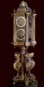 Planetariumklok (astronomische machine). 16e eeuw. Musée Guimet.