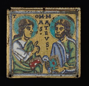 Plaque: Thomas en Matteüs door Unknown artist