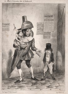 Pochades de carnaval: Zie je, als je meester tevreden met je is en je dit jaar de prijs voor wijsheid hebt gewonnen! dan laat ik je verkleden als een clown! ...volgend jaar!!