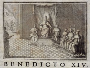 Paus Benedictus XIV (1740-1758) in "Annals of the Order of Preachers" door Thomas-Marie Mamachi, Rome